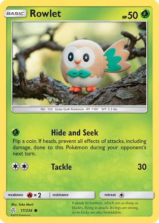 Rowlet 017/236 - SM  Cosmic Eclipse