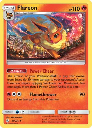 Flareon 025/236 - SM  Cosmic Eclipse