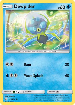 Dewpider 064/236 - SM  Cosmic Eclipse Reverse Holofoil