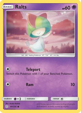 Ralts 080/236 - SM  Cosmic Eclipse