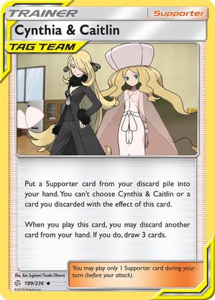Cynthia & Caitlin 189/236 - SM  Cosmic Eclipse Reverse Holofoil