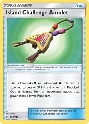 Island Challenge Amulet 194/236 - SM  Cosmic Eclipse Reverse Holofoil
