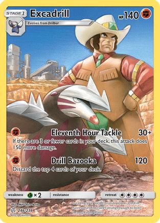 Excadrill (Secret) 246/236 - SM  Cosmic Eclipse Holofoil