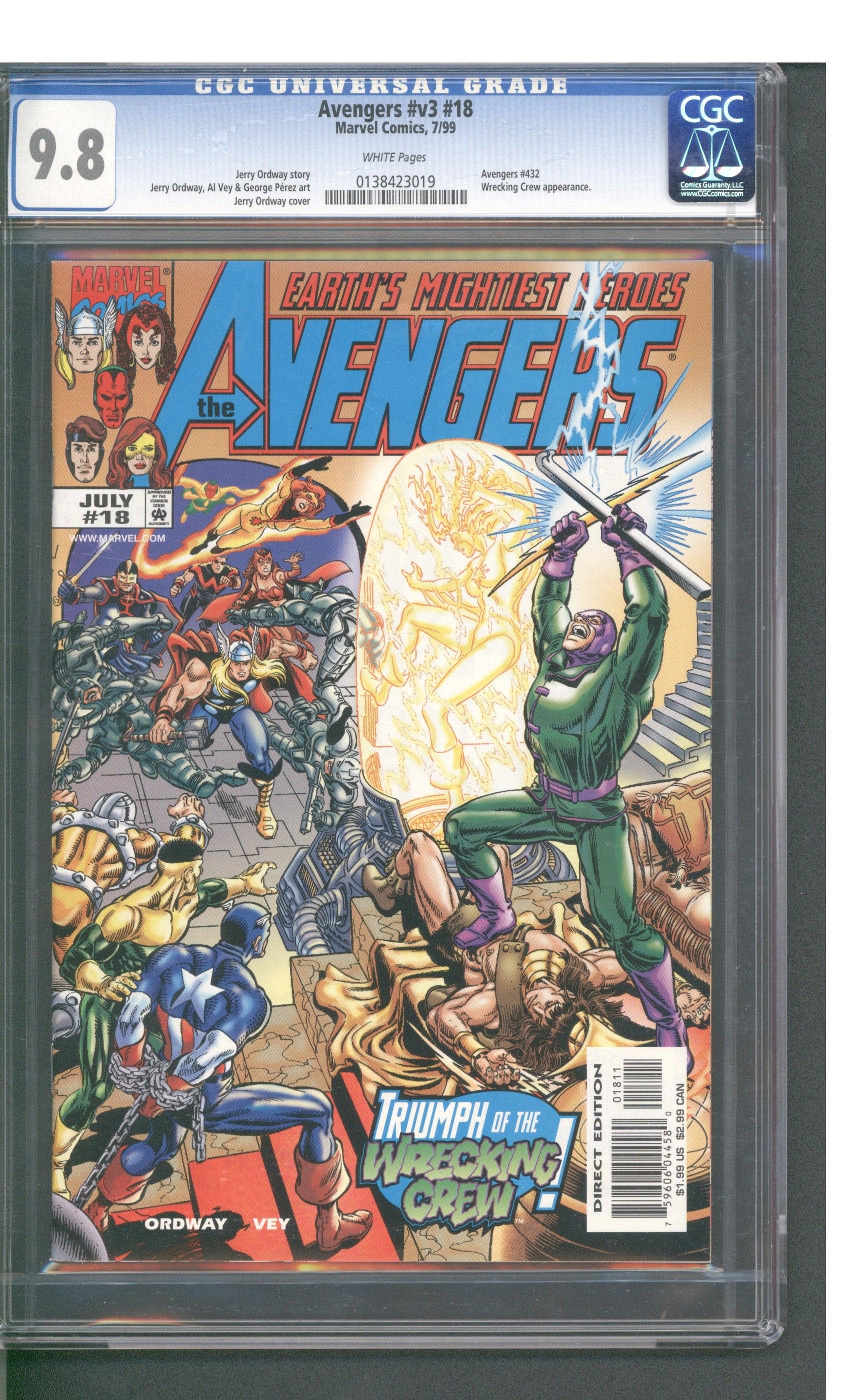 Avengers #v3 #18 (7/99) Graded CGC 9.8