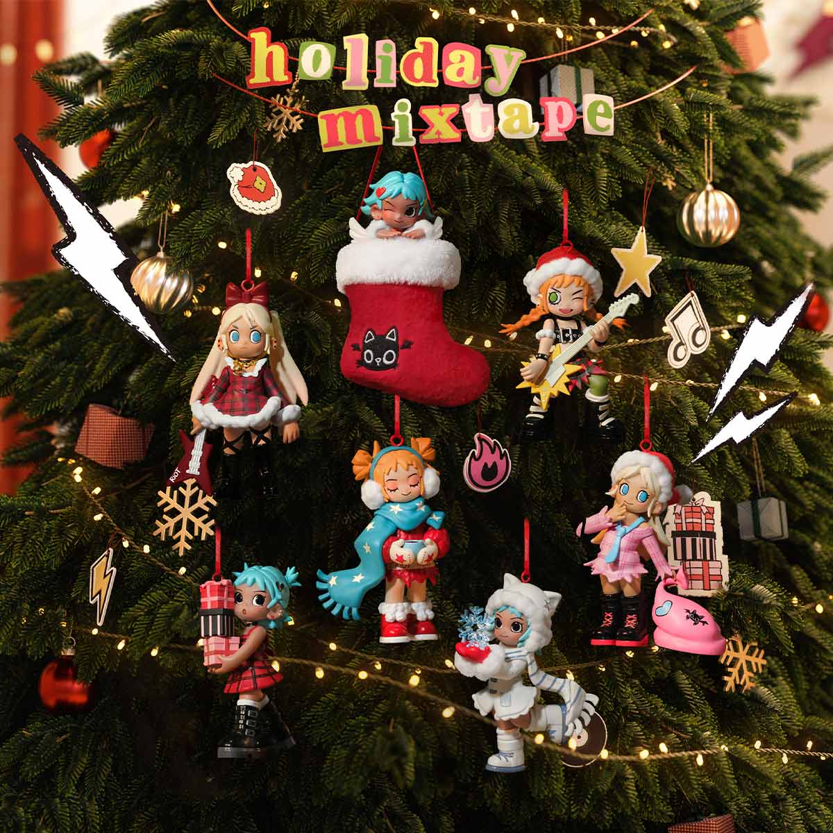 Lil Peach Riot Holiday Mixtape Series Blind Box - POP MART Collectible Figures
