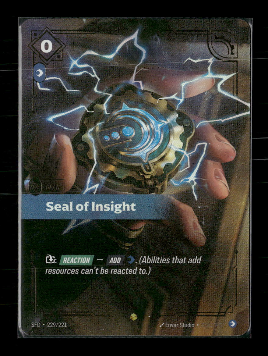 Seal of Insight #229/221 Epic - Riftbound Spiritforged