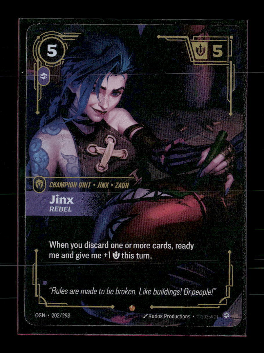 Jinx - Rebel #202/298 Epic - Riftbound Origins