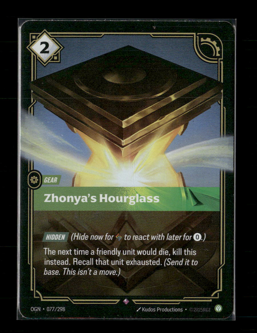 Zhonya's Hourglass #077/298 Holofoil Rare - Riftbound Origins