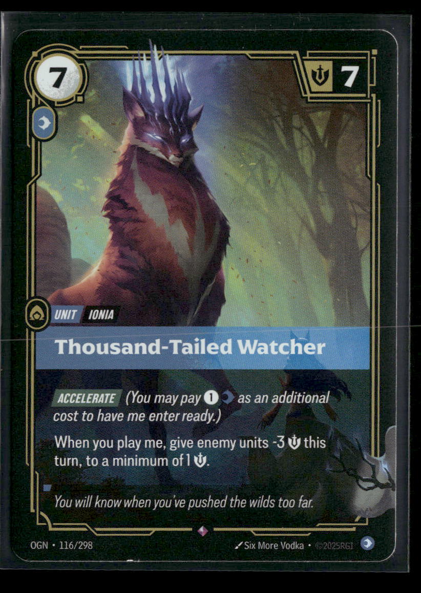 Thousand-Tailed Watcher #116/298 Foil Rare - Riftbound Origins