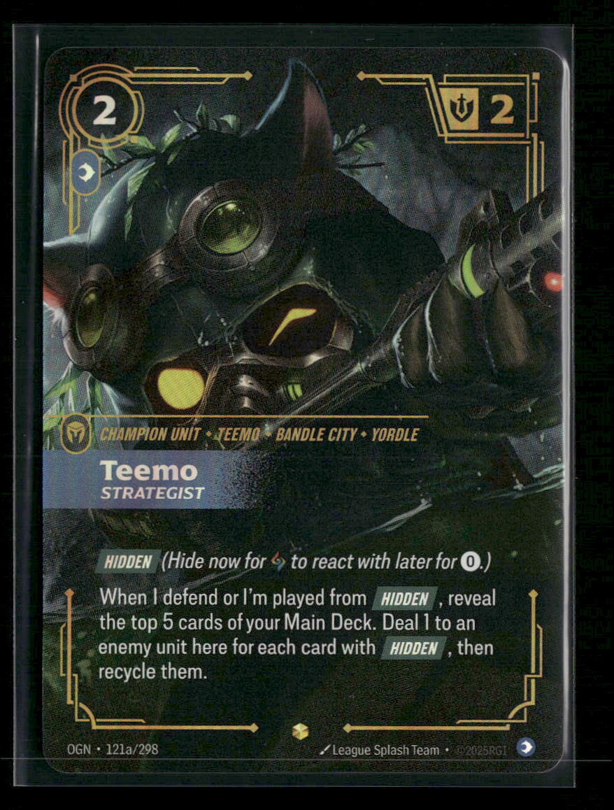 Teemo, Strategist (Alternate Art) #121a/298 Foil Showcase - Riftbound Origins