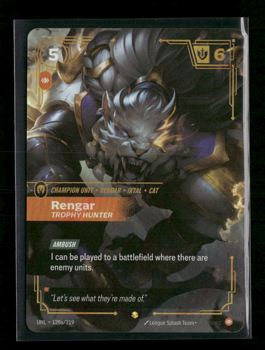 Rengar - Trophy Hunter (Alternate Art) #120a/219 Foil - Riftbound