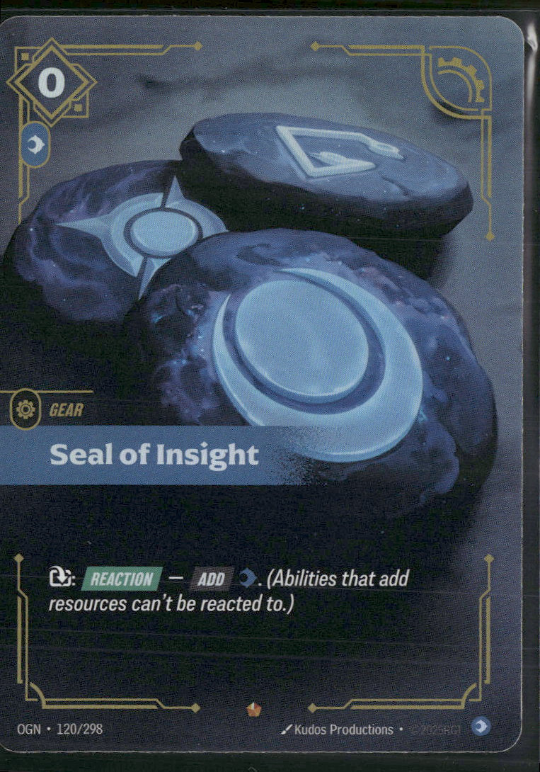 Seal of Insight #120/298 - Riftbound Origins