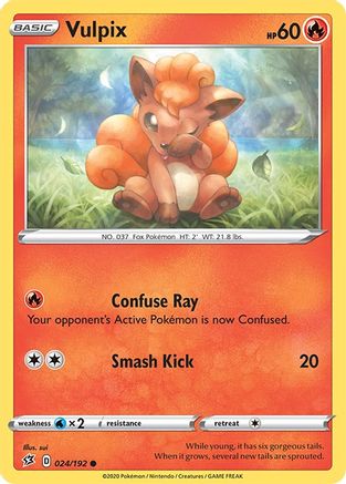 Vulpix 024/192 - SWSH02 Rebel Clash