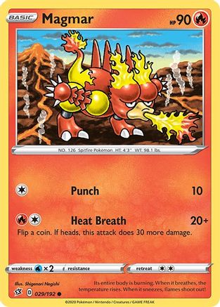 Magmar 029/192 - SWSH02 Rebel Clash