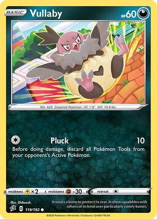 Vullaby 119/192 - SWSH02 Rebel Clash Reverse Holofoil