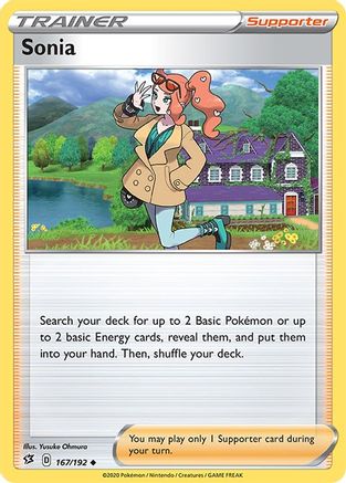 Sonia 167/192 - SWSH02 Rebel Clash Reverse Holofoil
