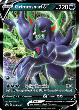 Grimmsnarl V SWSH057/307 - SWSH Sword & Shield Promo Cards Holofoil