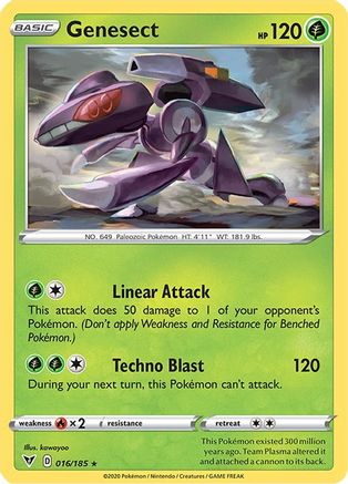 Genesect 016/185 - SWSH04 Vivid Voltage Reverse Holofoil
