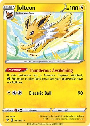 Jolteon 047/185 - SWSH04 Vivid Voltage