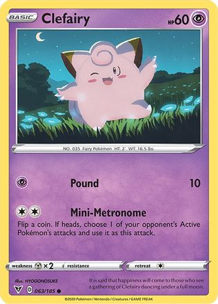 Clefairy 063/185 - SWSH04 Vivid Voltage