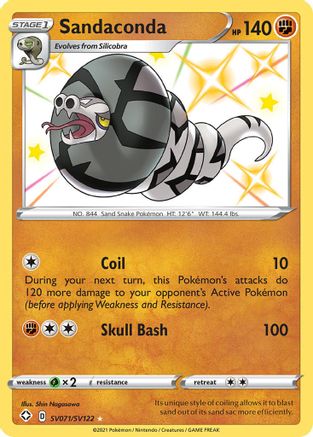Sandaconda SV071/SV122 - Shining Fates Shiny Vault Holofoil