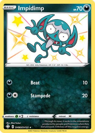 Impidimp SV083/SV122 - Shining Fates Shiny Vault Holofoil
