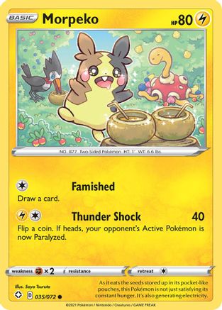 Morpeko () 035/072 - Shining Fates Reverse Holofoil