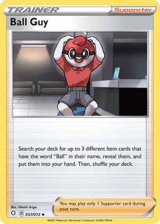 Ball Guy 057/072 - Shining Fates Reverse Holofoil