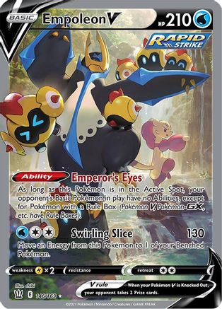 Empoleon V (Alternate Full Art) 146/163 - SWSH05 Battle Styles Holofoil