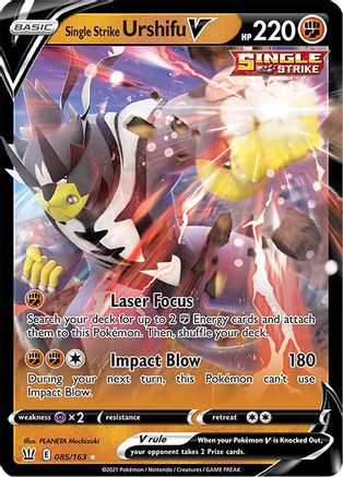 Single Strike Urshifu V 085/163 - SWSH05 Battle Styles Holofoil