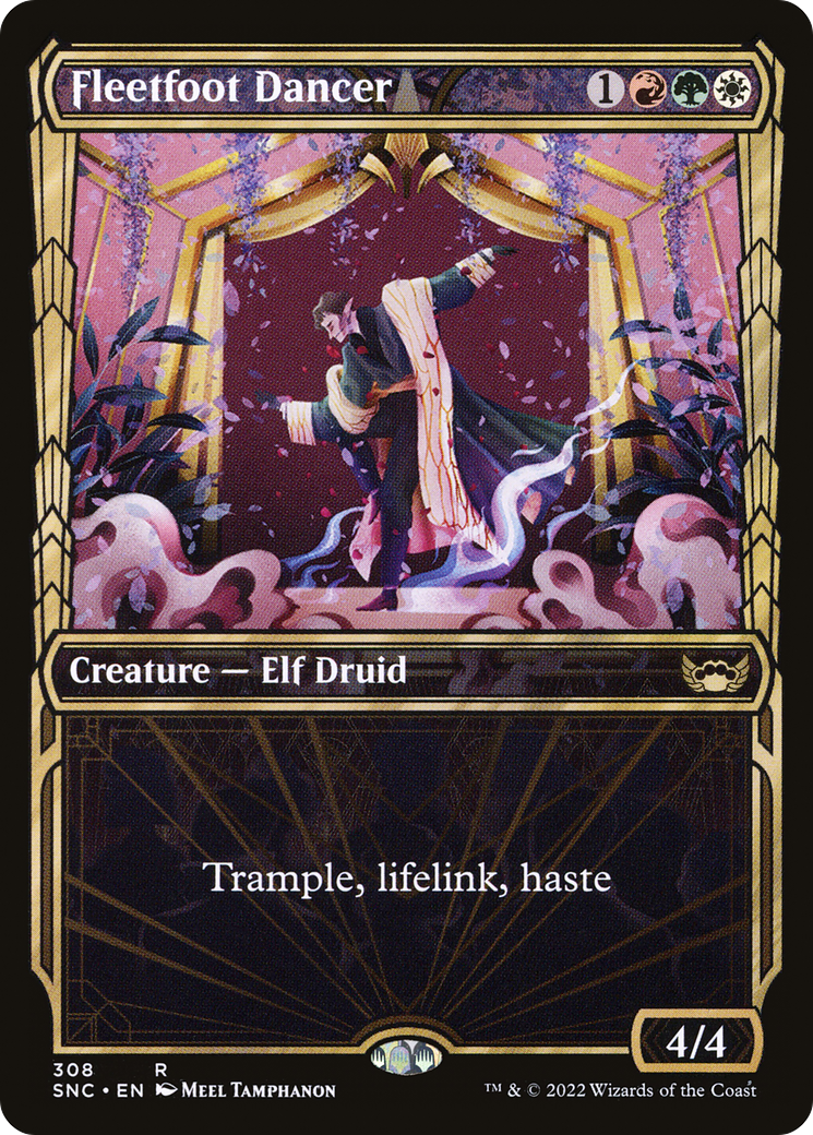 Fleetfoot Dancer (SNC-308) - Streets of New Capenna: (Showcase) Foil
