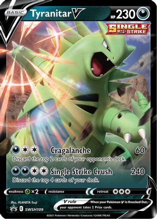 Tyranitar V SWSH109/307 - SWSH Sword & Shield Promo Cards Holofoil