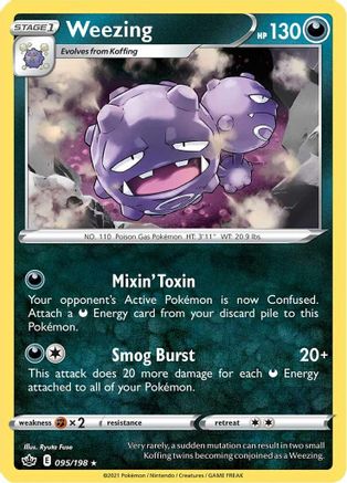 Weezing 095/198 - SWSH06 Chilling Reign Reverse Holofoil