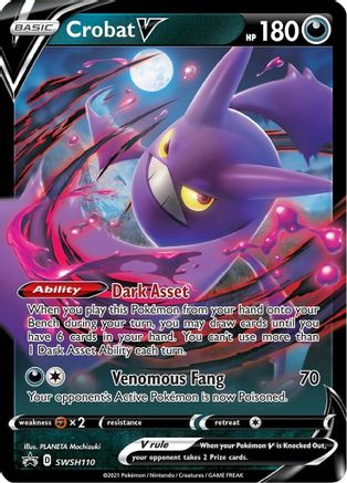 Crobat V SWSH110/307 - SWSH Sword & Shield Promo Cards Holofoil