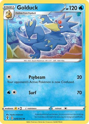 Golduck 025/203 - SWSH07 Evolving Skies