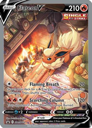 Flareon V SWSH179/307 - SWSH Sword & Shield Promo Cards Holofoil