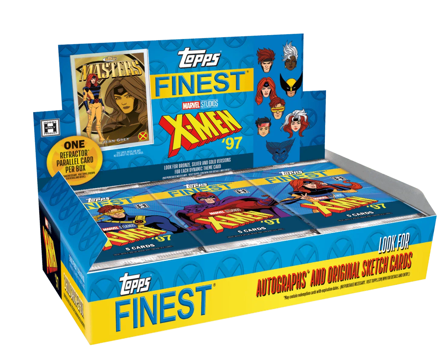 2025 Topps Finest X-Men 97' - Hobby Box