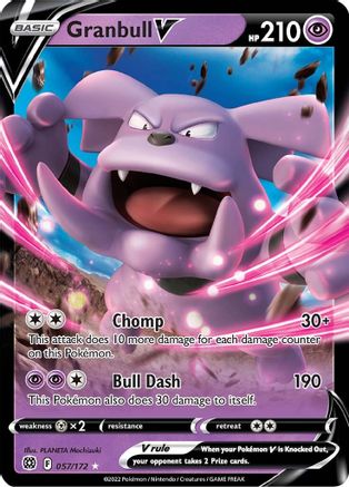 Granbull V 057/172 - SWSH09 Brilliant Stars Holofoil