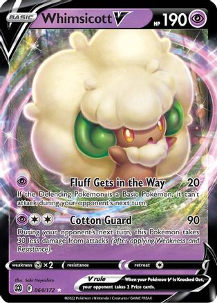Whimsicott V 064/172 - SWSH09 Brilliant Stars Holofoil