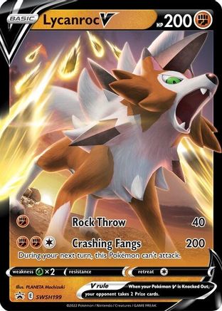 Lycanroc V SWSH199/307 - SWSH Sword & Shield Promo Cards Holofoil