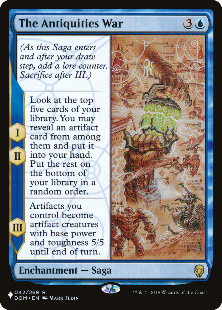 The Antiquities War (LIST-DOM-42) - The List