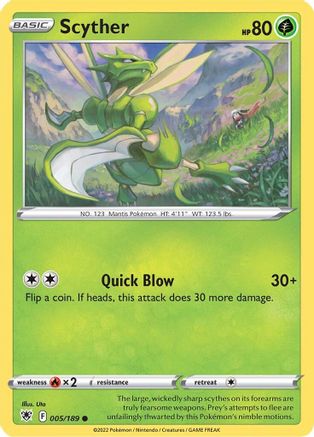 Scyther () 005/189 - SWSH10 Astral Radiance