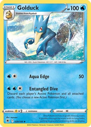 Golduck 029/189 - SWSH10 Astral Radiance Reverse Holofoil
