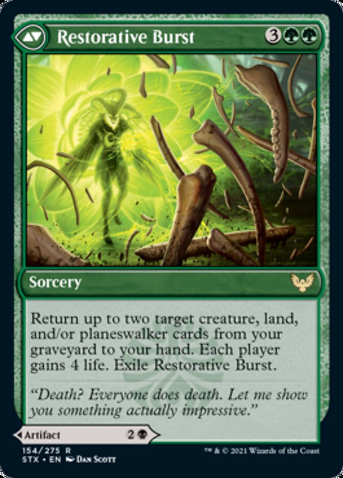 Pestilent Cauldron // Restorative Burst (STX-154) - Strixhaven: School of Mages