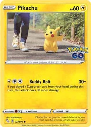 Pikachu 027/078 - Pokemon GO