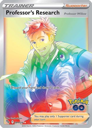 Professor's Research (Secret) 084/078 - Pokemon GO Holofoil