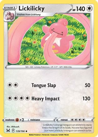 Lickilicky 139/196 - SWSH11 Lost Origin