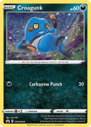 Croagunk (Cosmos Holo) SWSH245/307 - SWSH Sword & Shield Promo Cards Holofoil