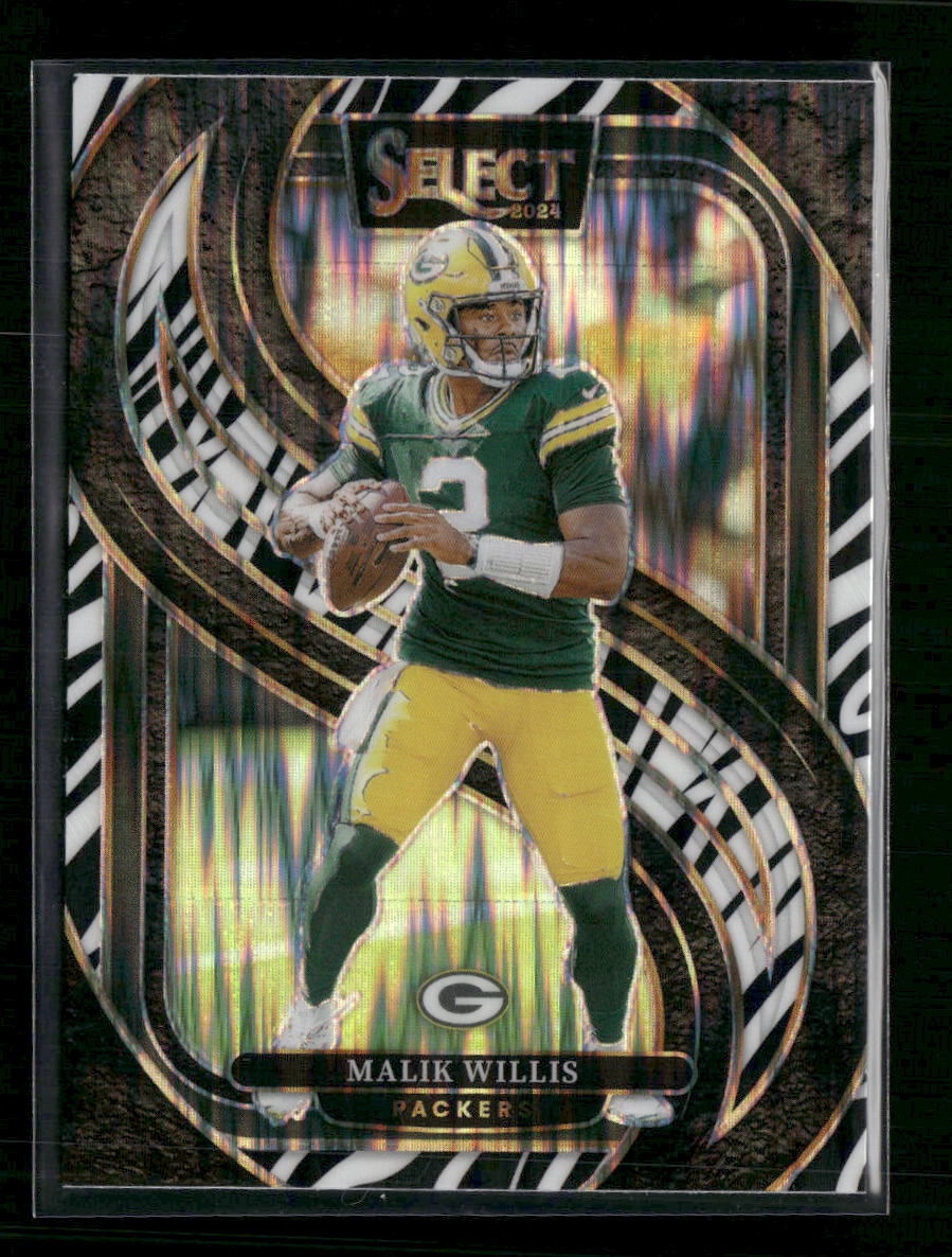 Malik Willis 2024 Panini Select #180 Tiger Prizm
