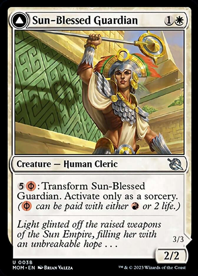 Sun-Blessed Guardian // Furnace-Blessed Conqueror (MOM-038) - March of the Machine
